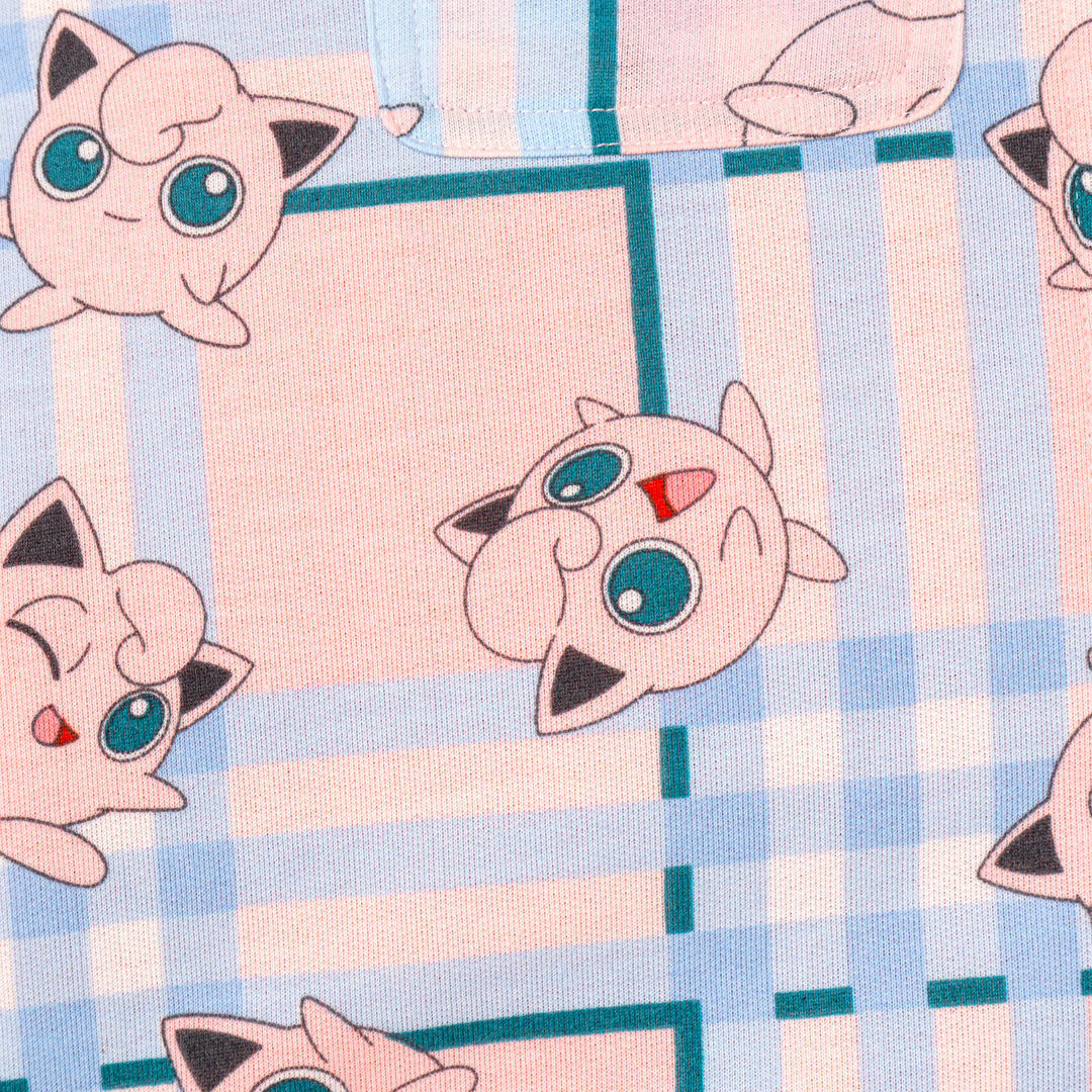 Pokemon Jigglypuff Girls' Hooded Shacket Pink