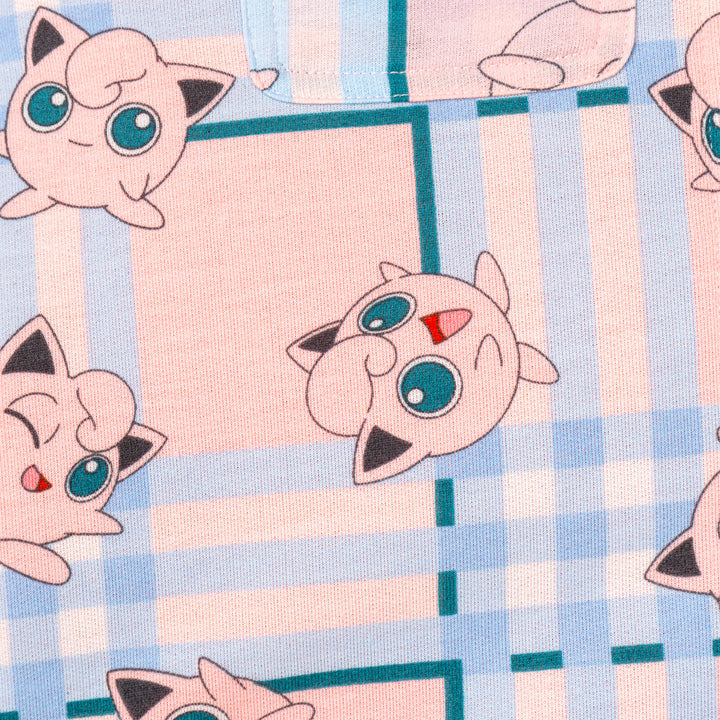 Pokemon Jigglypuff Girls' Hooded Shacket Pink