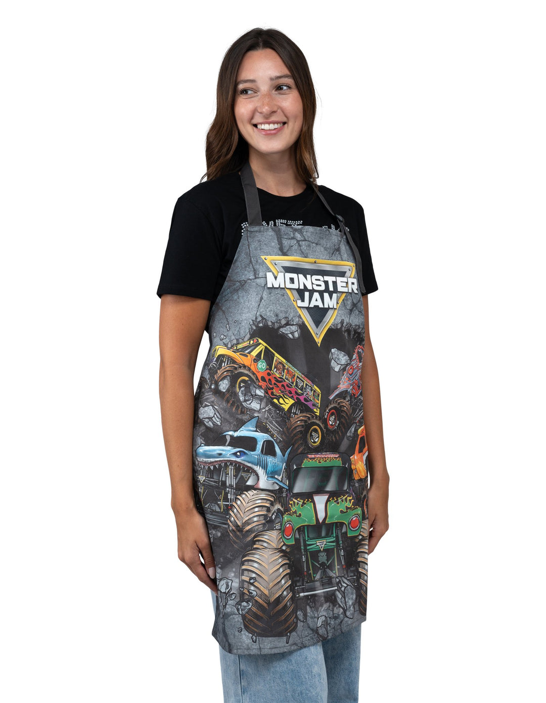 Monster Jam Adult Men or Women Sleeveless Apron Charcoal Stone