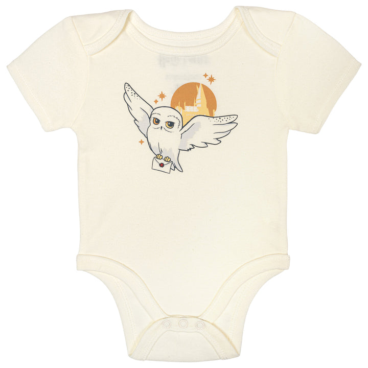 Harry Potter Hedwig Baby Boys' 2-Piece Cosplay Bodysuit and Hat Set Cream