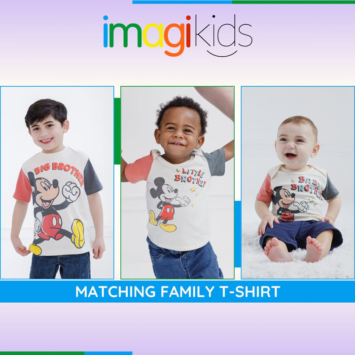 Disney Mickey Mouse Boys' Short Sleeve T-Shirt Ivory