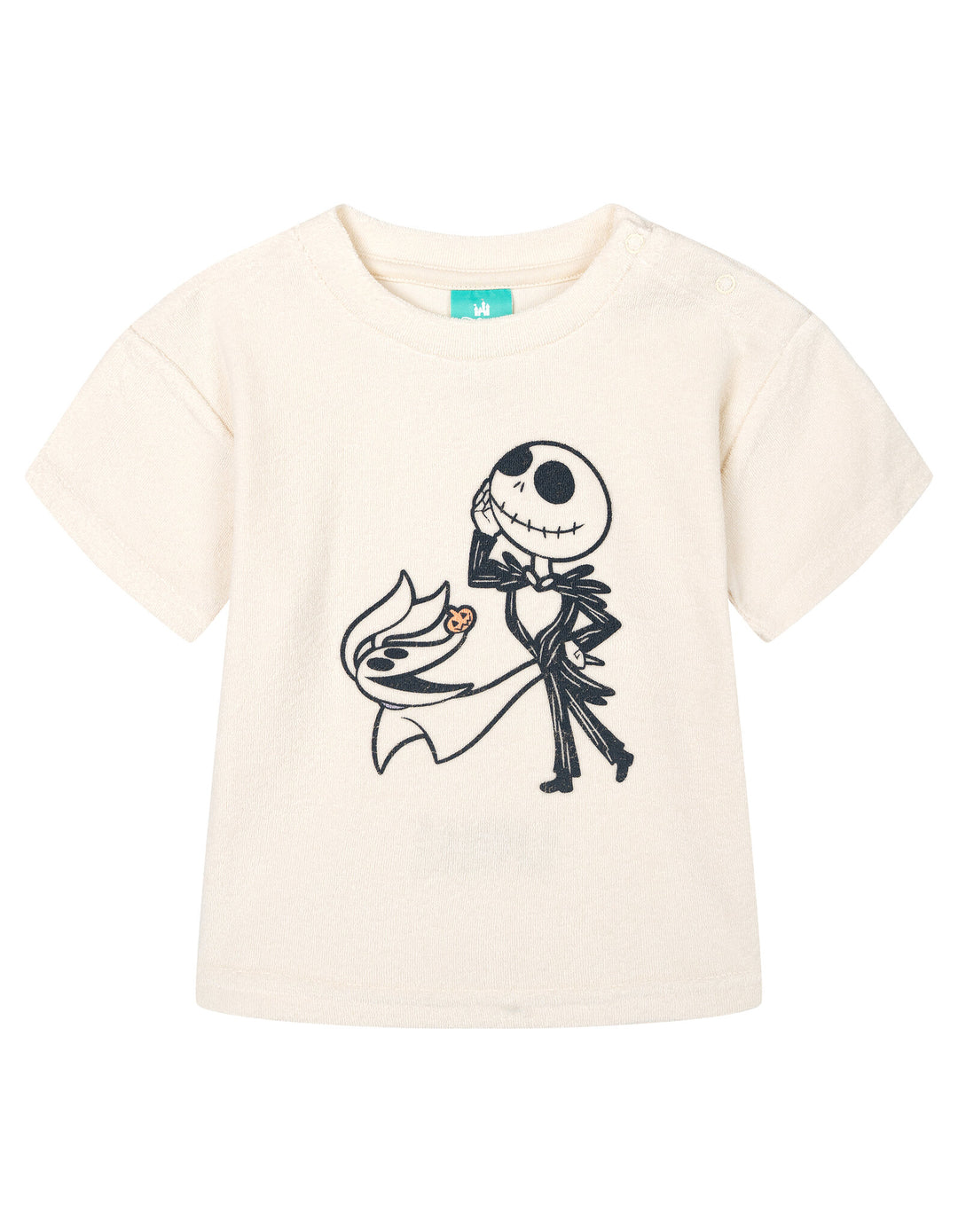 Nightmare Before Christmas Baby Boys' 3-Piece T-Shirt and Shorts Set with Bucket Hat Jack Zero Cream