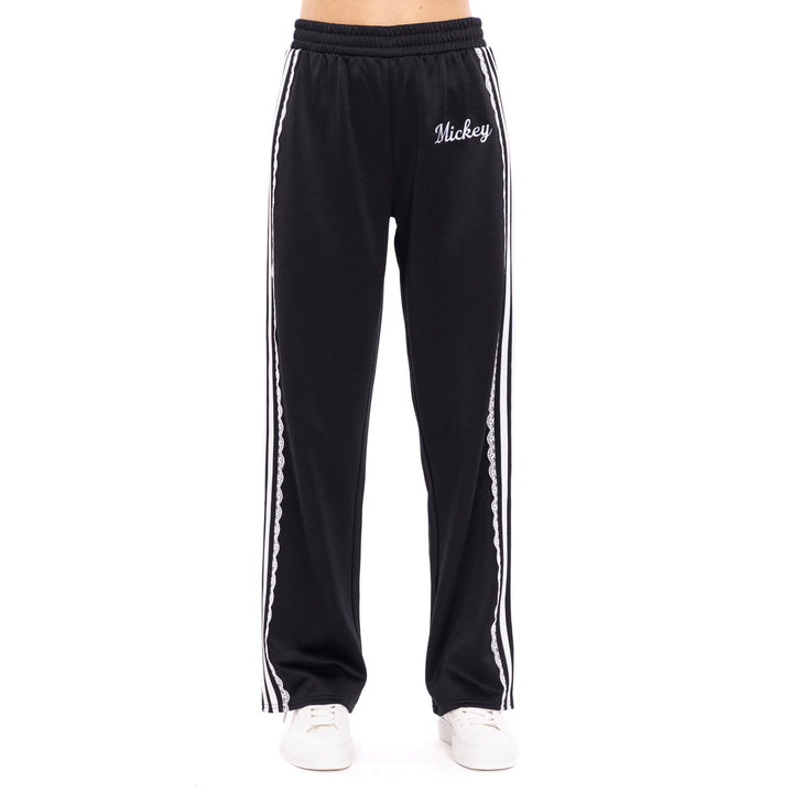 Disney Mickey Mouse Women's Athletic Track Pants Jet Black