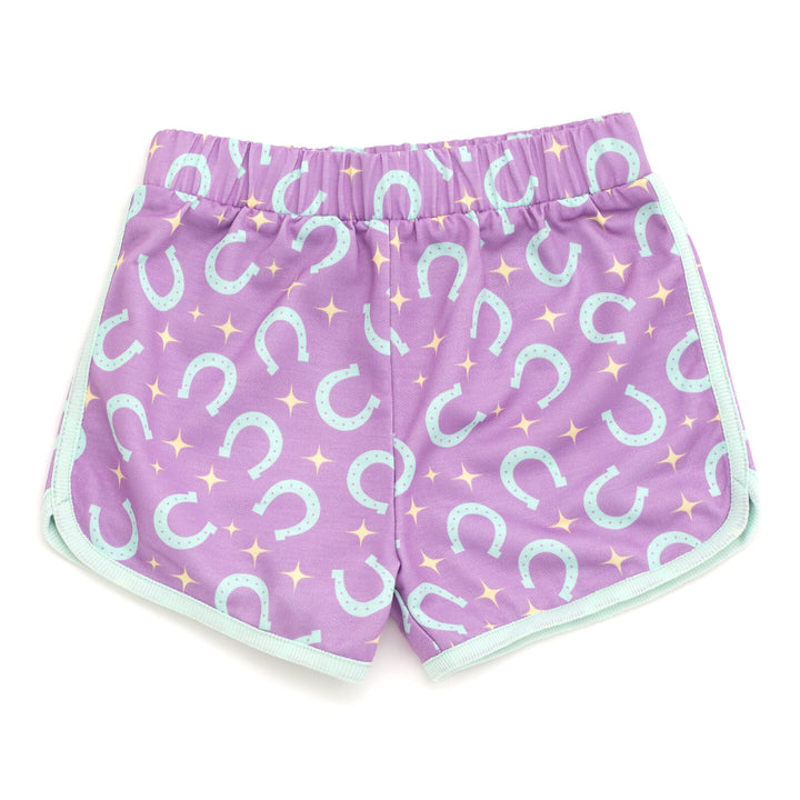 Disney Toy Story Girls' 2-Piece T-Shirt and Dolphin Shorts Set Aqua Purple