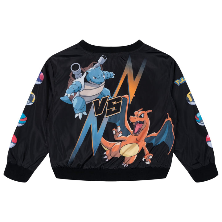 Pokemon Boys' Bomber Jacket Black