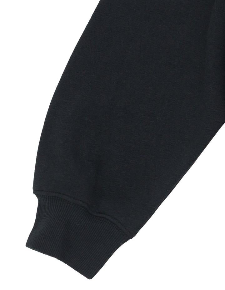Wicked Women's Fleece Crewneck Pullover Black Floral