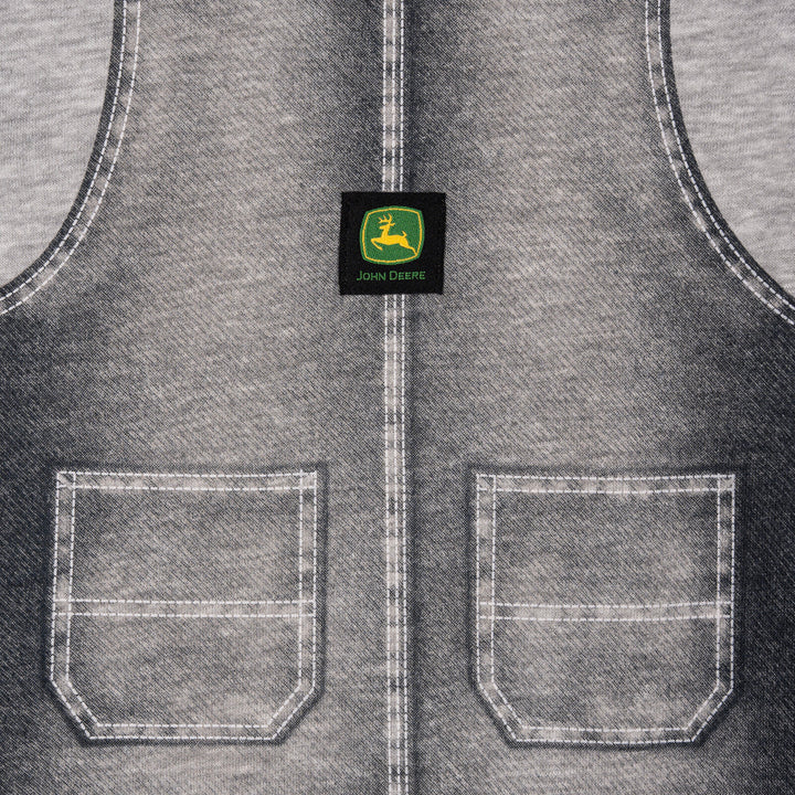 John Deere Baby Boys' One Piece Coverall Denim Heather Gray