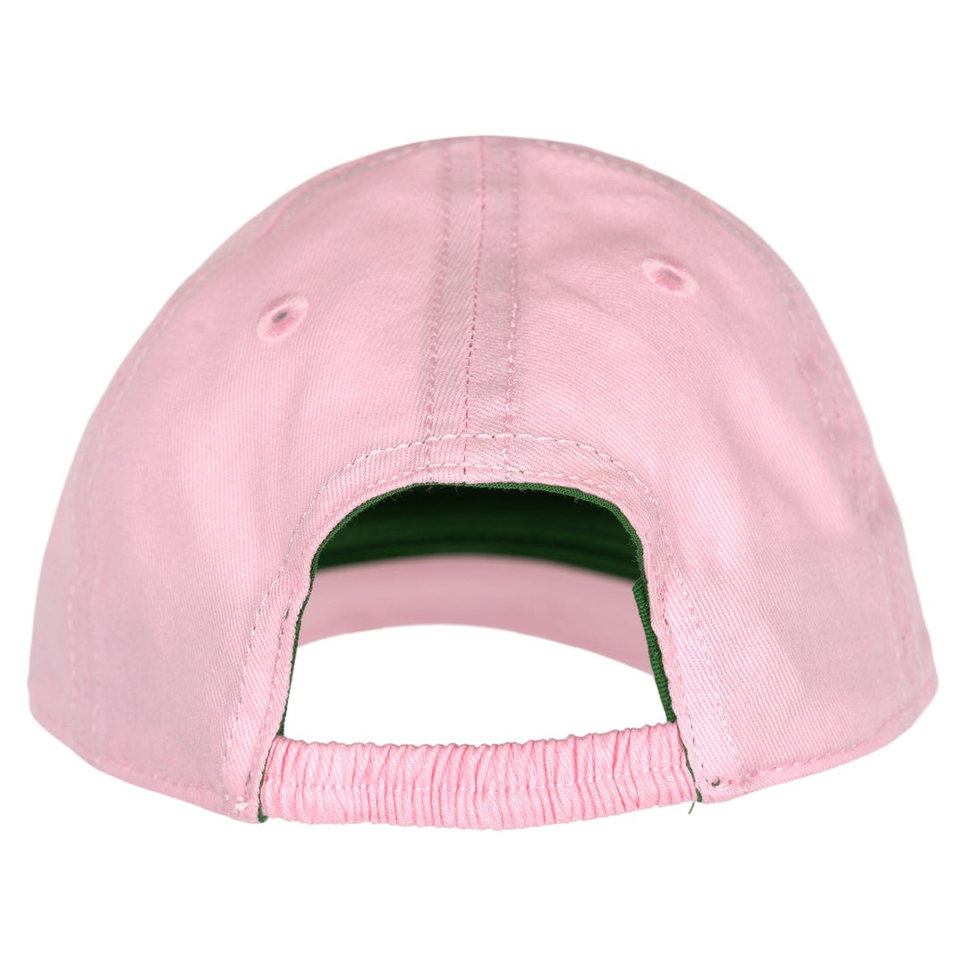 John Deere Baby Girls' Cotton Twill Baseball Cap Pink White