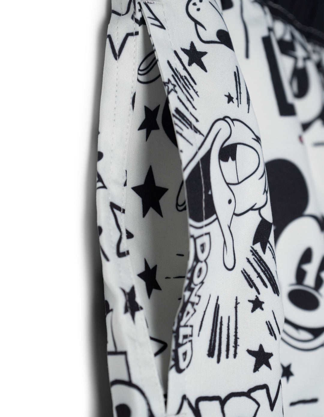 Disney Mickey Mouse & Friends Men's Swimwear Swim Trunks Light Grey Black Red