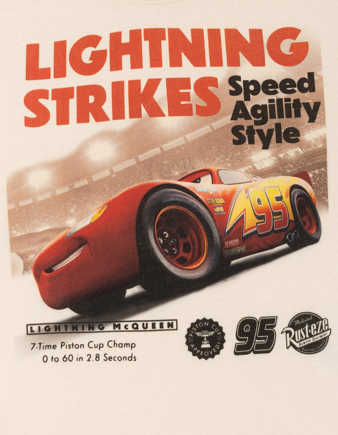 Cars Lightning McQueen Men's Short Sleeve T-Shirt Sandshell