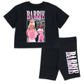 Barbie Cropped Boxy T-Shirt and Bike Shorts Outfit Set