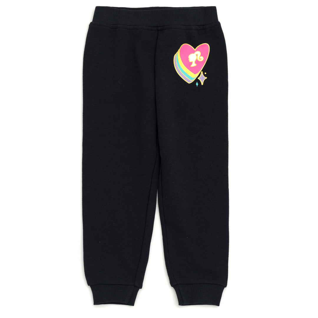 Barbie Fleece Drop Shoulder Sweatshirt and Jogger Pants Outfit Set