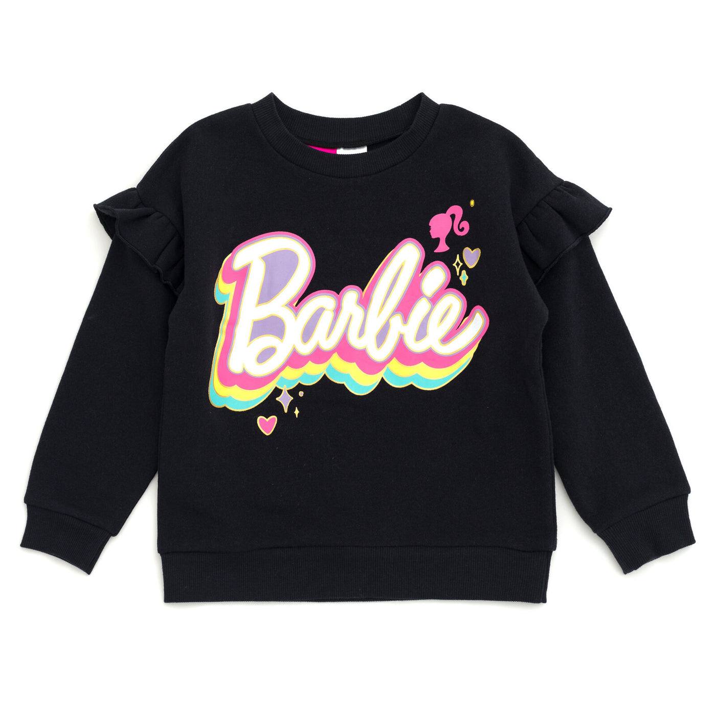 Barbie Fleece Drop Shoulder Sweatshirt and Jogger Pants Outfit Set