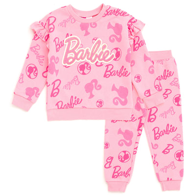 Barbie Fleece Sweatshirt and Jogger Pants Outfit Set