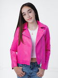 Barbie Girls Faux Leather Jacket Little Kid to Big Kid