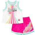 Barbie Jersey Athletic Tank Top and Shorts Outfit Set