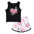 Barbie Ribbed Tank Top and French Terry Shorts Outfit Set