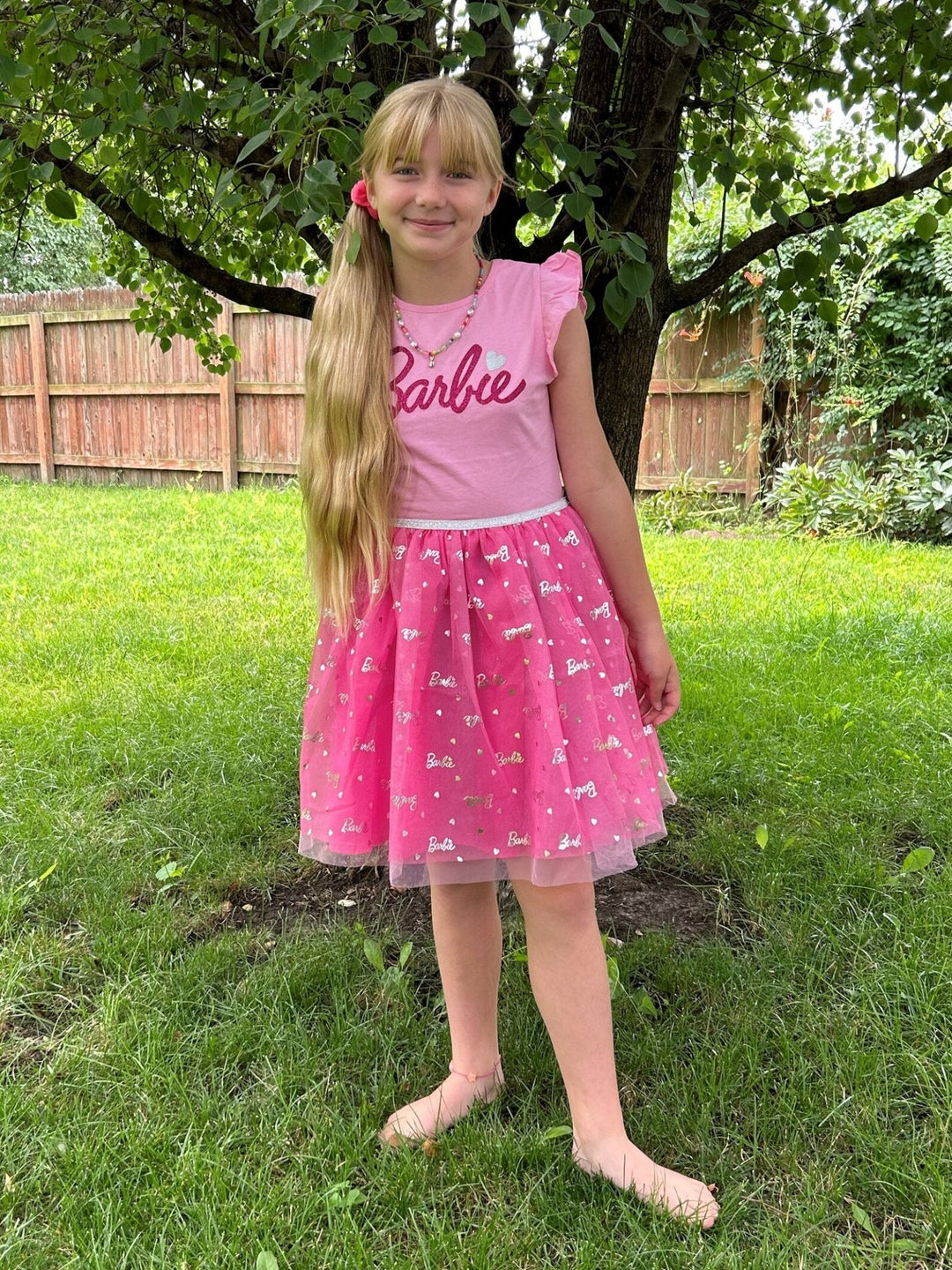 Barbie Little Girls Tulle Dress to