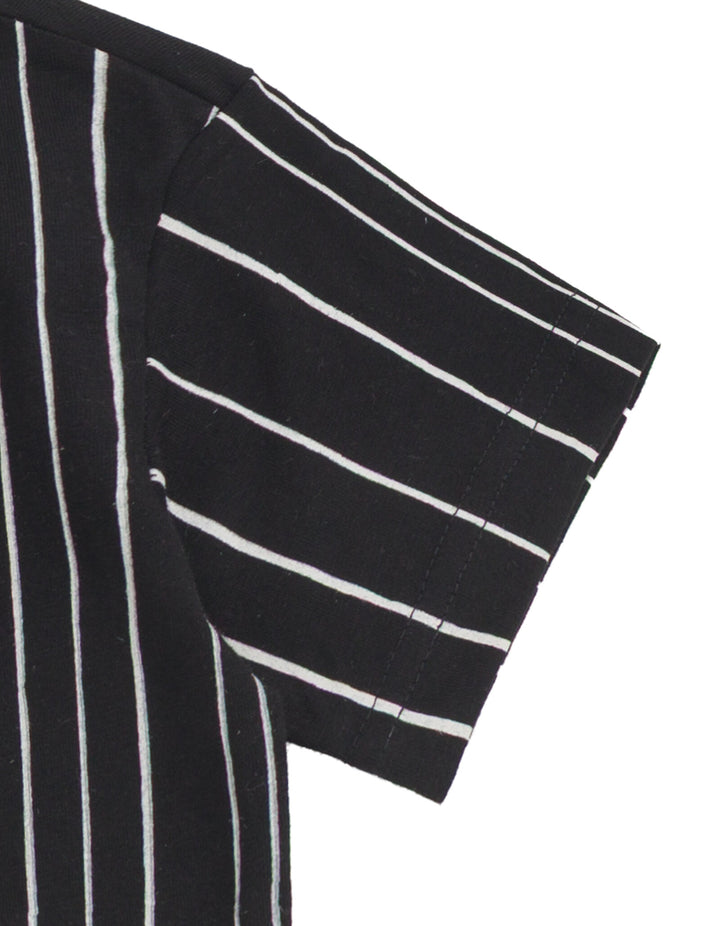 Nightmare Before Christmas Jack Skellington Men's Pinstripe Black