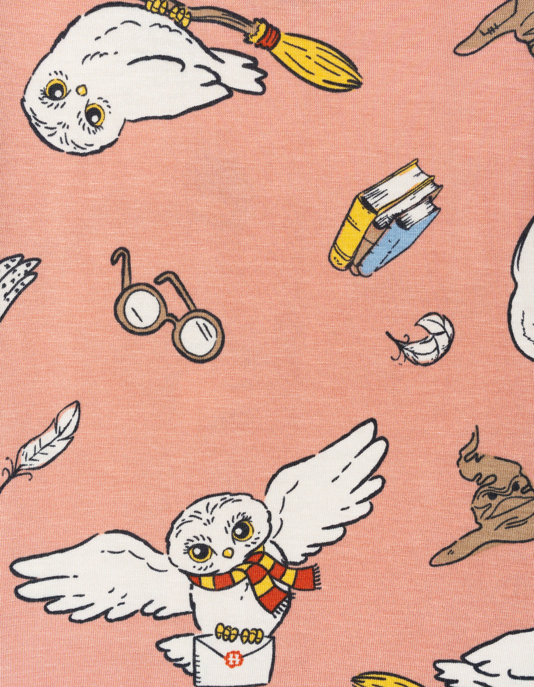 Harry Potter Baby Sleepwear Footless One Piece Hedwig Rust