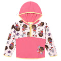 Dora the Explorer Girls' Fleece Hooded Quarter-Zip Sweatshirt Light Pink Boots