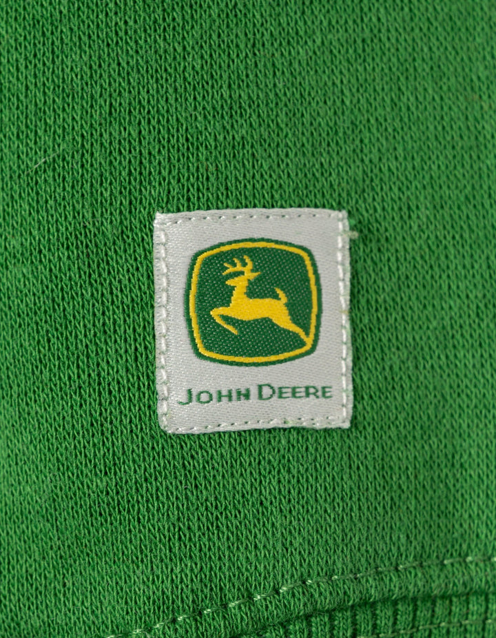 John Deere Boys' Holiday Fleece Pullover Oatmeal Heather Green