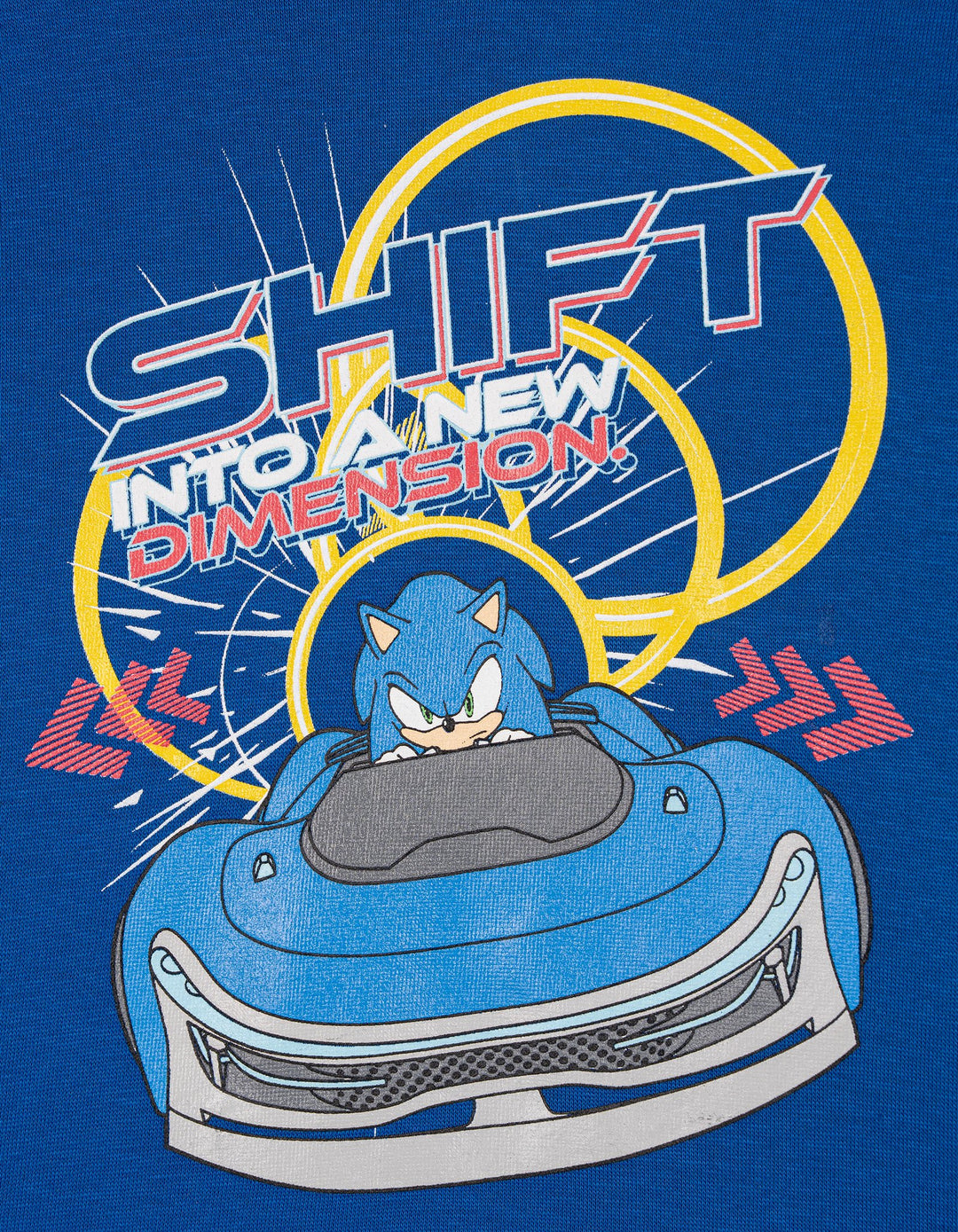 SEGA Sonic the Hedgehog Boys' Racing Fleece Sweatshirt and Pants Set Navy Blue