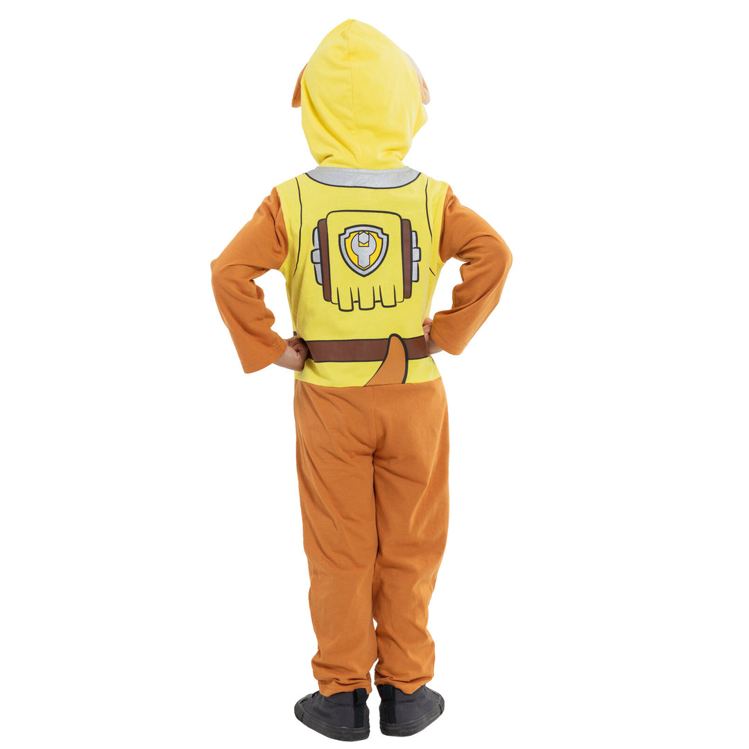 Paw Patrol Rubble Cosplay Hooded One Piece Yellow