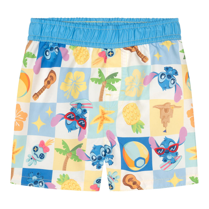 Lilo & Stitch Swimwear 2-Piece Rash Guard and Swim Trunks Set Aqua Scrump