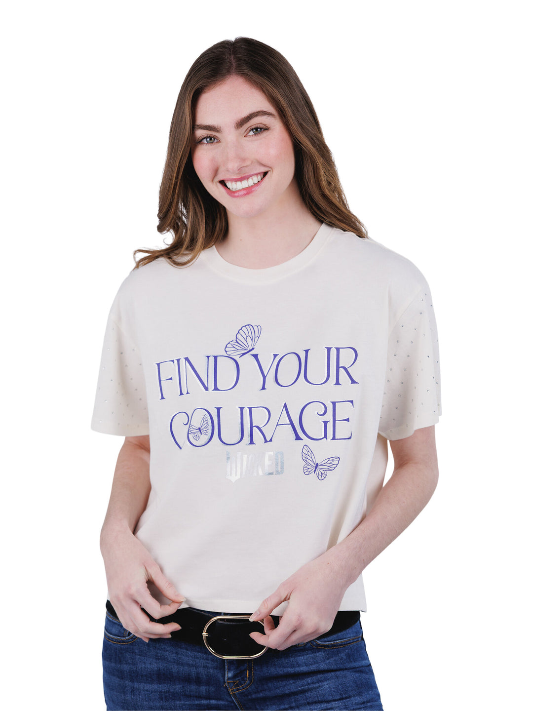 Wicked Women's Cropped Drop Shoulder T-Shirt Vanilla Ice
