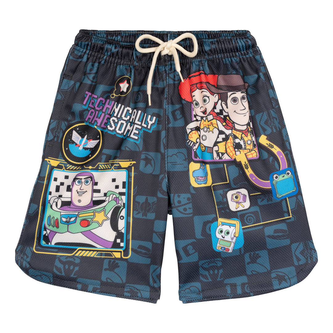 Disney Toy Story Boys' Athletic 2-Piece T-Shirt and Shorts Set Woody Jessie Navy