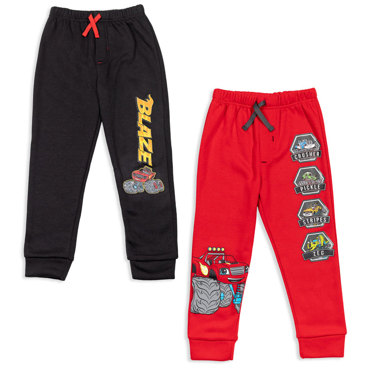 Blaze and the Monster Machines - Pack de 2 pantalones jogger de forro polar