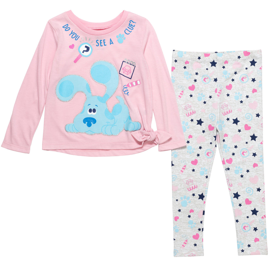 Blue's Clues & You! Knotted Long Sleeve T-Shirt & Leggings