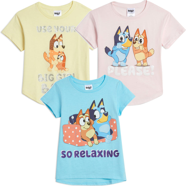 Bluey 3 Pack Graphic T-Shirt