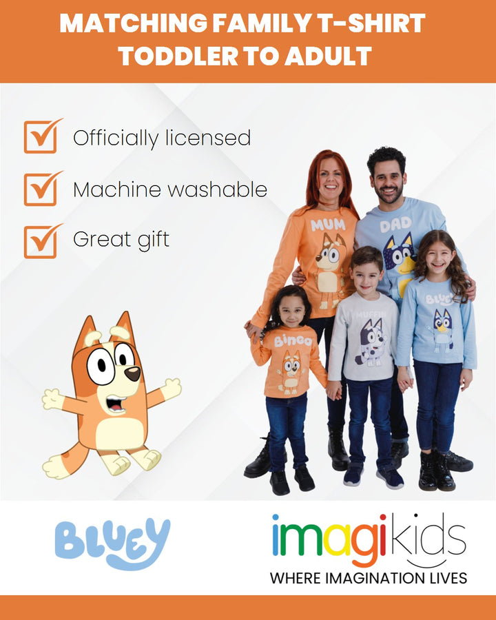 Bluey Bingo (Bluey) Matching Family Long Sleeve T - Shirt - imagikids