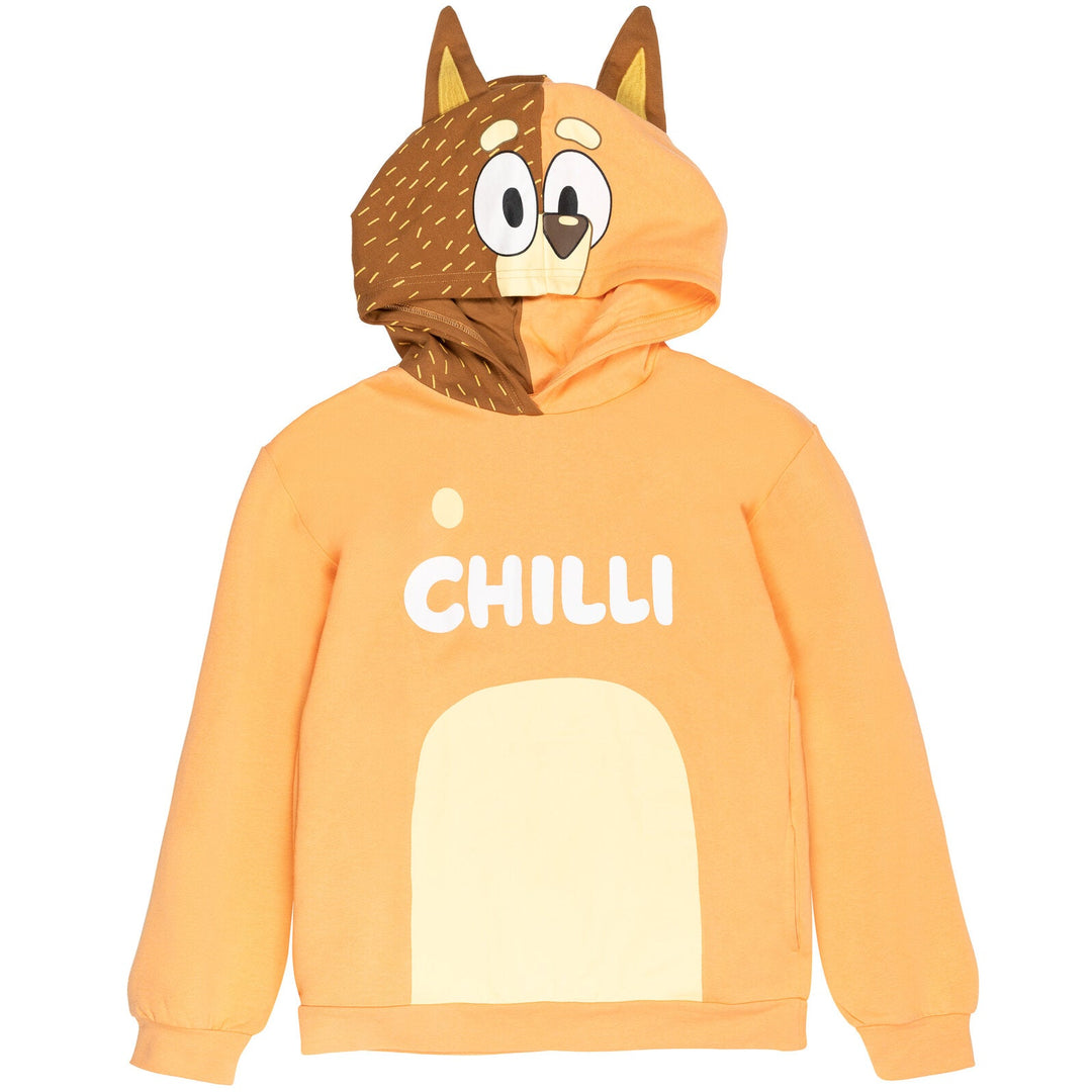 Bluey Chilli Mom Fleece Matching Family Pullover Hoodie - imagikids