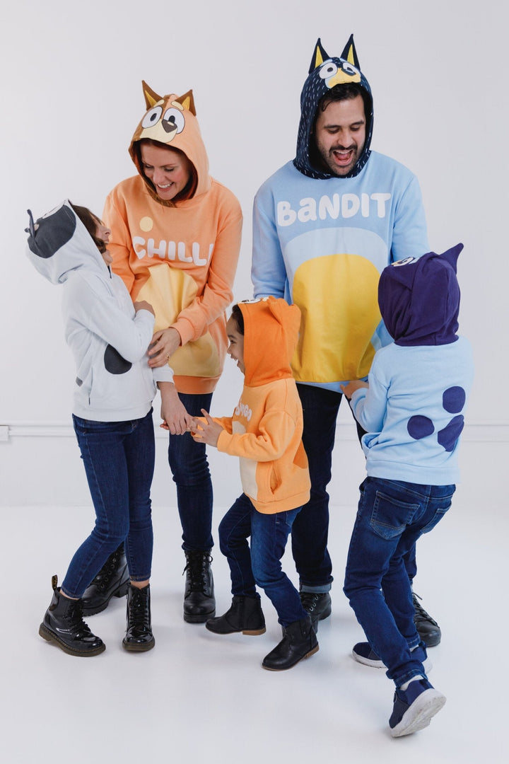 Bluey Chilli Mom Fleece Matching Family Pullover Hoodie - imagikids