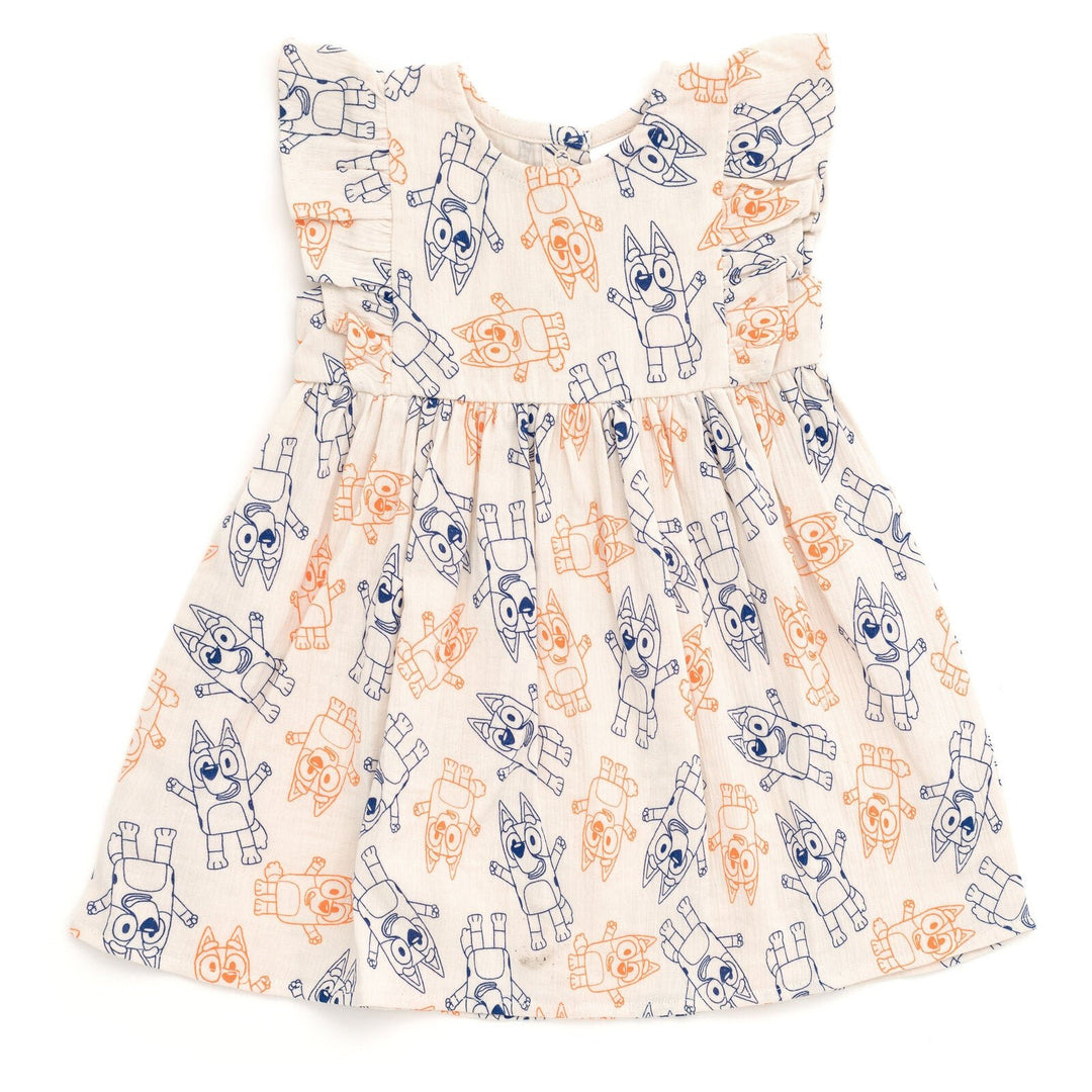 Bluey Cotton Gauze Matching Family Dress - imagikids