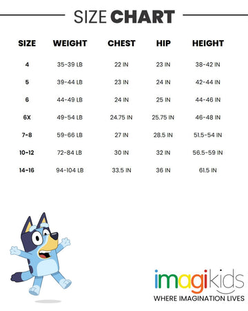 Bluey Official Character Clothing | imagikids