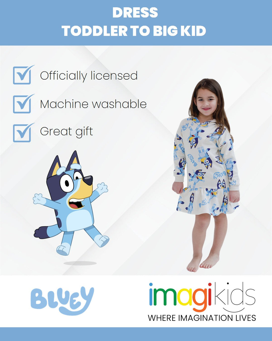 Bluey Fleece Dress - imagikids