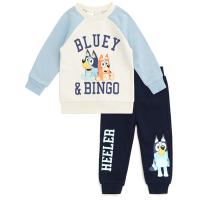 Bluey Fleece Sweatshirt and Jogger Pants Outfit Set Toddler to Big Kid - imagikids