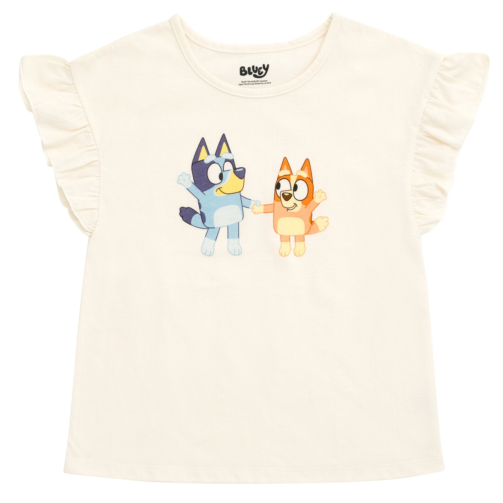 bluey denim dress Bluey Bingo Ribbed Top and Denim Pinafore Outfit | Kids