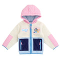 Bluey Girls Faux Shearling Zip Up Jacket Toddler to Big Kid