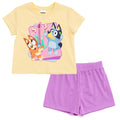 Bluey Girls T-Shirt and Mesh Shorts Outfit Set Toddler to Big Kid