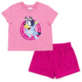 Bluey Girls T-Shirt and Mesh Shorts Outfit Set Toddler to Big Kid