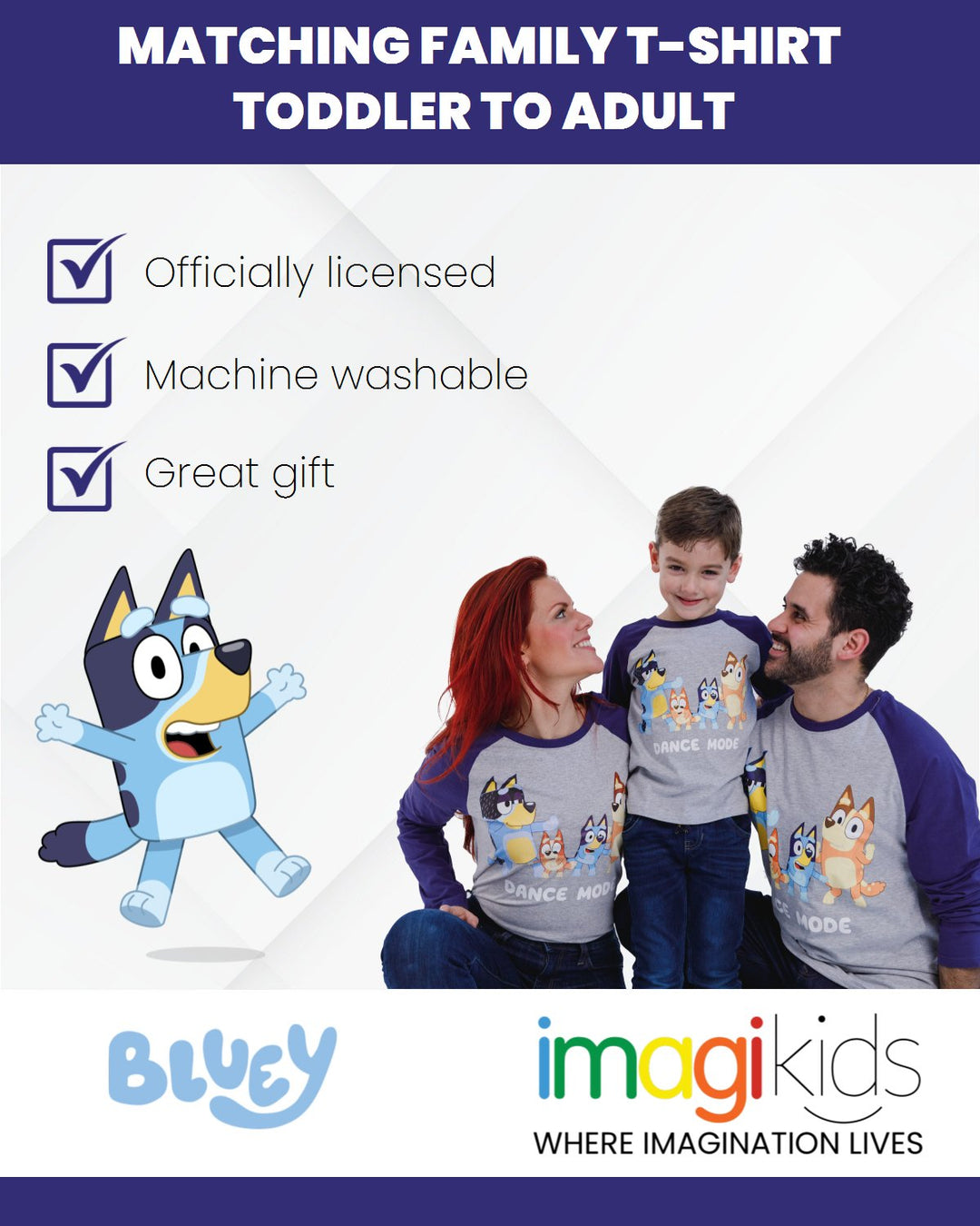 Bluey Matching Family Long Sleeve T - Shirt - imagikids