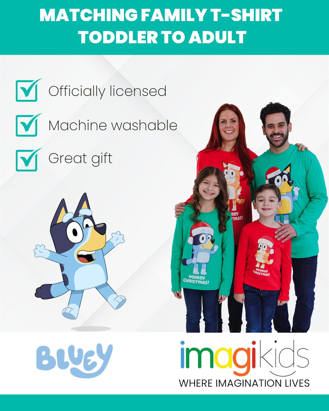 Bluey Matching Family Long Sleeve T - Shirt - imagikids