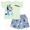Bluey T-Shirt and Chambray Shorts Outfit Set