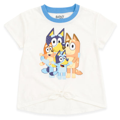 Bluey T-Shirt and French Terry Dolphin Shorts Outfit Set