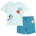 Bluey T-Shirt and French Terry Shorts Outfit Set